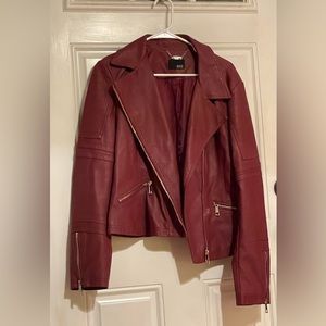 Faux leather jacket size medium
